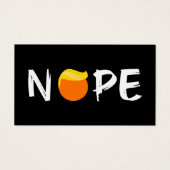 Anti-Trump - Nope Edition II Visitekaartje (Voorkant)