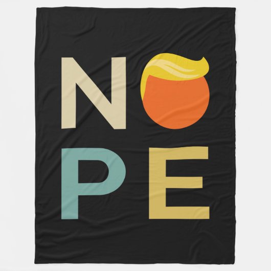 Anti-Trump - Nope Edition III Fleece Deken (Voorkant)