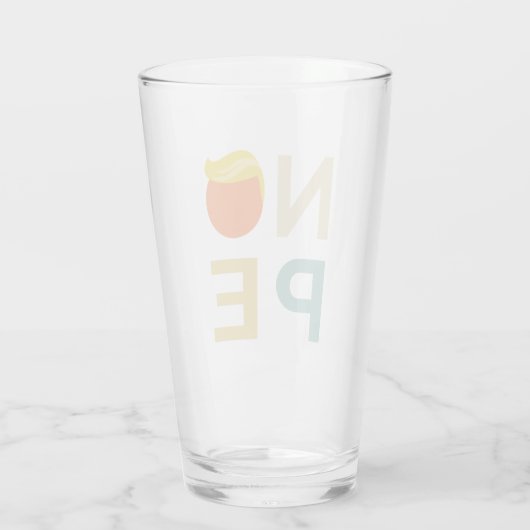 Anti-Trump - Nope Edition III Glas (Achterkant)