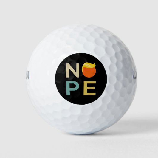 Anti-Trump - Nope Edition III Golfballen (Voorkant)