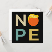 Anti-Trump - Nope Edition III Kaart (Voorkant / Achterkant in situ)