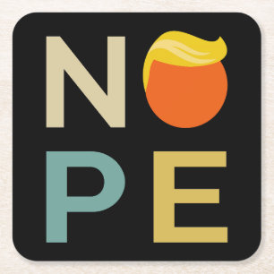 Anti-Trump - Nope Edition III Kartonnen Onderzetters