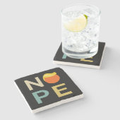 Anti-Trump - Nope Edition III Stenen Onderzetter (Zijkant)