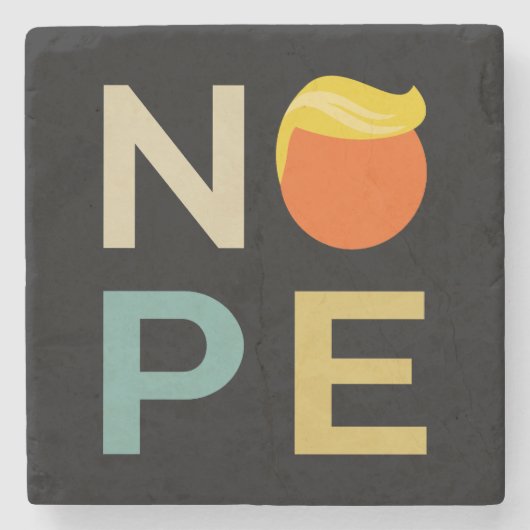Anti-Trump - Nope Edition III Stenen Onderzetter (Voorkant)