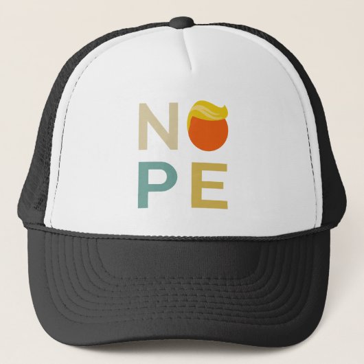 Anti-Trump - Nope Edition III Trucker Pet (Voorkant)