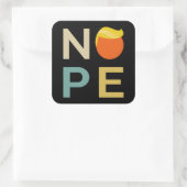 Anti-Trump - Nope Edition III Vierkante Sticker (Tas)