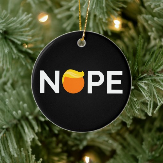 Anti-Trump - Nope Edition Keramisch Ornament (Boom)