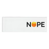 Anti-Trump - Nope Edition Naambadge (Voorkant)