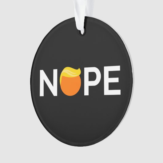 Anti-Trump - Nope Edition Ornament (voorkant)