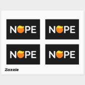 Anti-Trump - Nope Edition Rechthoekige Sticker (Vel)