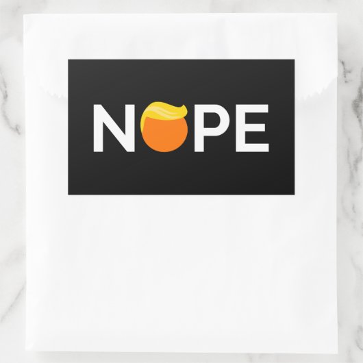 Anti-Trump - Nope Edition Rechthoekige Sticker (Tas)