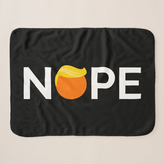 Anti-Trump - Nope Edition Sherpa Deken (Voorkant (horizontaal))