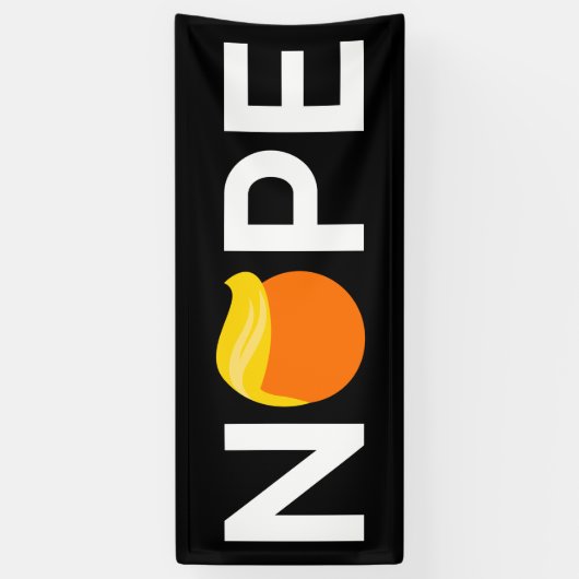 Anti-Trump - Nope Edition Spandoek (Verticaal)