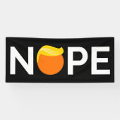 Anti-Trump - Nope Edition Spandoek (Horizontaal)