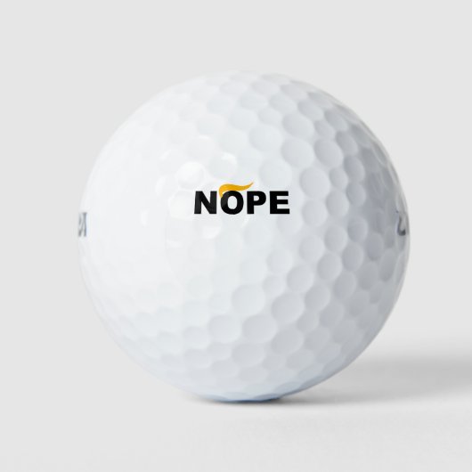 ANTI-TRUMP NOPE GOLFBALLEN (Voorkant)
