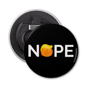 Anti-Trump - Nope Halloween Edition I Button Flesopener
