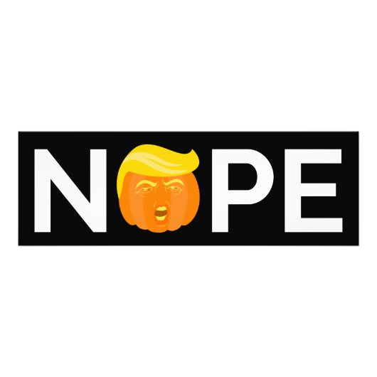 Anti-Trump - Nope Halloween Edition I Foto Afdruk (Voorkant)