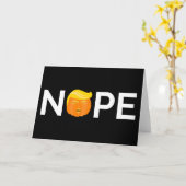 Anti-Trump - Nope Halloween Edition I Kaart (Gele Bloem)