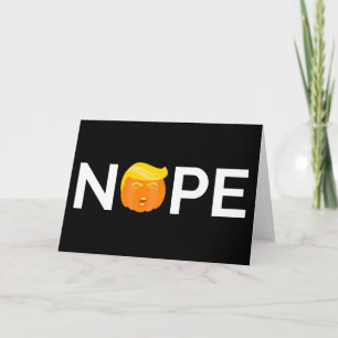 Anti-Trump - Nope Halloween Edition I Kaart