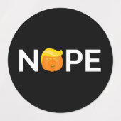 Anti-Trump - Nope Halloween Edition I Labels (Design 2)
