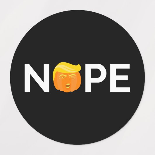 Anti-Trump - Nope Halloween Edition I Labels (Design 1)