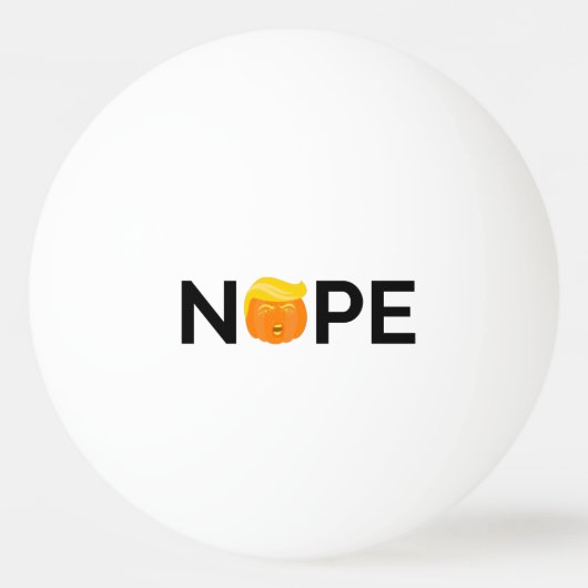 Anti-Trump - Nope Halloween Edition I Pingpongbal (Voorkant)