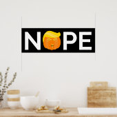 Anti-Trump - Nope Halloween Edition I Poster (Keuken)