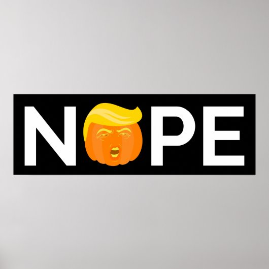 Anti-Trump - Nope Halloween Edition I Poster (Voorkant)