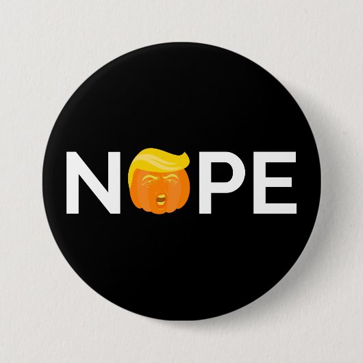 Anti-Trump - Nope Halloween Edition I Ronde Button 7,6 Cm (Voorkant)
