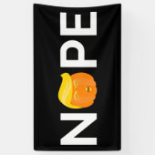 Anti-Trump - Nope Halloween Edition I Spandoek (Verticaal)