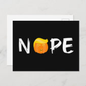 Anti-Trump - Nope Halloween Edition II Briefkaart (Voorkant / Achterkant)