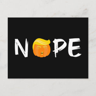 Anti-Trump - Nope Halloween Edition II Briefkaart