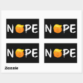 Anti-Trump - Nope Halloween Edition II Rechthoekige Sticker (Vel)
