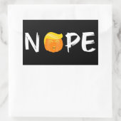 Anti-Trump - Nope Halloween Edition II Rechthoekige Sticker (Tas)