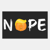 Anti-Trump - Nope Halloween Edition II Rechthoekige Sticker (Voorkant)