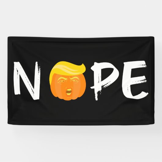 Anti-Trump - Nope Halloween Edition II Spandoek (Horizontaal)