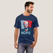 Anti-Trump "Nope" Pop Art Stijl T-shirt (Voorkant volledig)