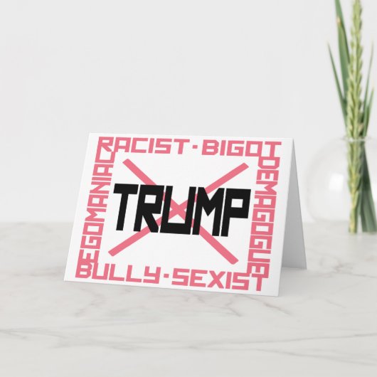 Anti-Trump Note-kaarten Kaart (Voorkant)