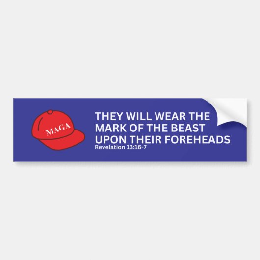 Anti-Trump Openbaringen Vers Bumpersticker (Voorkant)