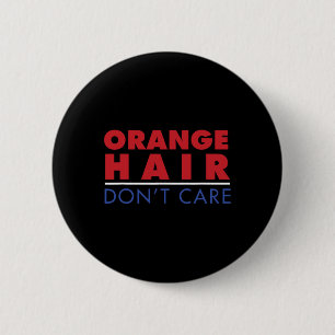 Anti Trump Oranje Haar Maakt Niet Uit 2020 Politie Ronde Button 5,7 Cm