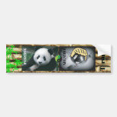 Anti Trump / panda Bumpersticker (Voorkant)