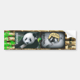 Anti Trump / panda Bumpersticker