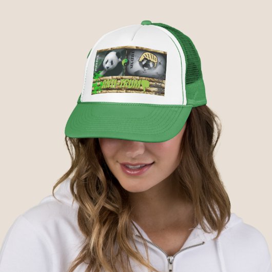 Anti-trump/panda, Trucker Hat Pet (In situ)