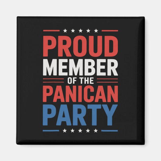 Anti Trump Paniek Partij Magneet (Voorkant)