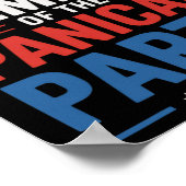 Anti Trump Paniek Partij Poster (Hoek)