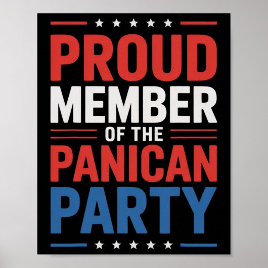 Anti Trump Paniek Partij Poster (Voorkant)