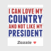 Anti Trump Patriotic niet mijn President-laptop Sticker (Vel)