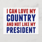 Anti Trump patriottisch niet mijn President Briefkaart (Voorkant)