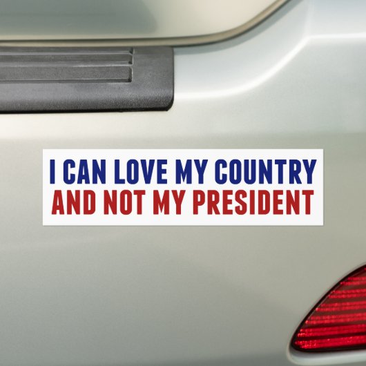 Anti Trump patriottisch niet mijn President Bumpersticker (Op auto)
