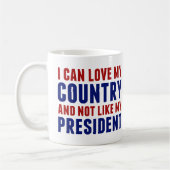 Anti Trump patriottisch niet mijn President Koffiemok (Links)